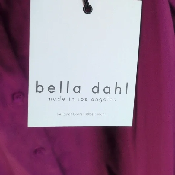 Bella Dahl Fuchsia Button-Down Blouse Size M NWT - Picture 6 of 8